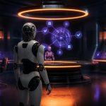 Android Halo nedir sorusunu anlatan yapay zekâ ajanı durum göstergeli Android telefon