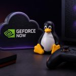 GeForce NOW Linux kurulumu için Linux laptop ve oyun arayüzü
